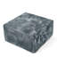 Pouf cube modulaire en velours côtelé à rayures carrées, 79,4 x 79,4 x 41,9 cm, mousse grise, 1 pièce, repose-pieds, revêtement polyvalent pour salon-1628267463