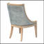 Chaise rembourrée avec garniture cloutée-2072798559