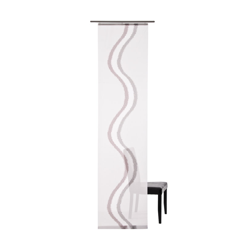 Alberto Track Insert Sheer Sliding Panel, Pink