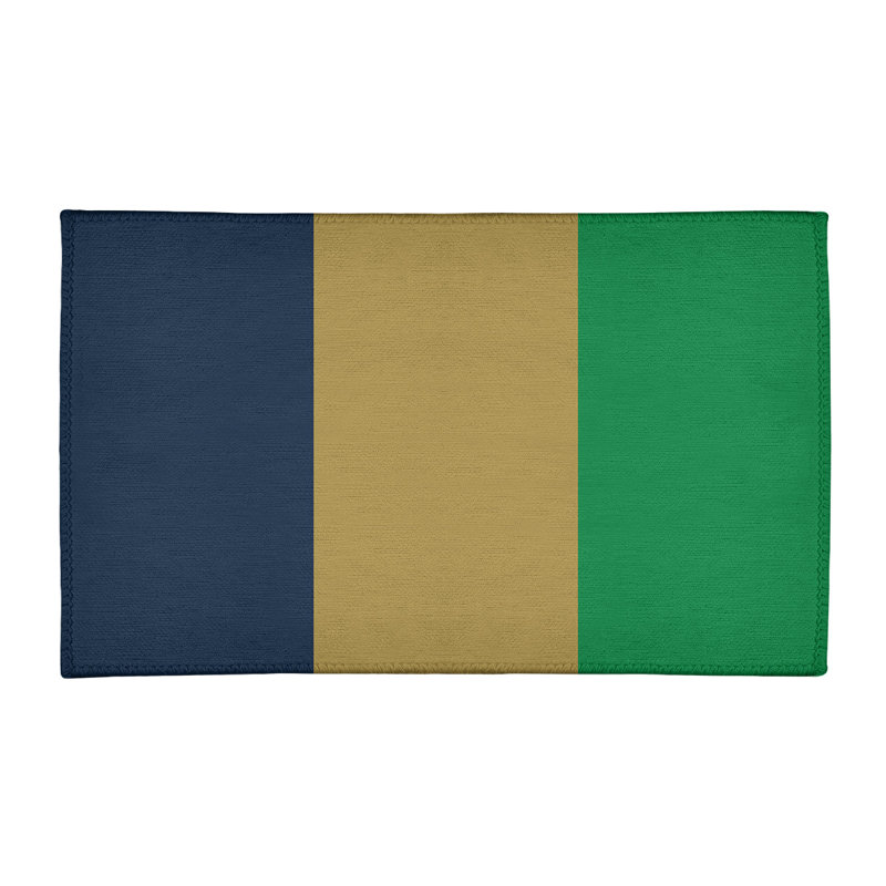 Tapis bleu/doré, Rectangle 2 pi x 3 pi