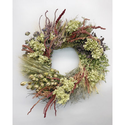 22" Handcrafted Hydrangea Wreath