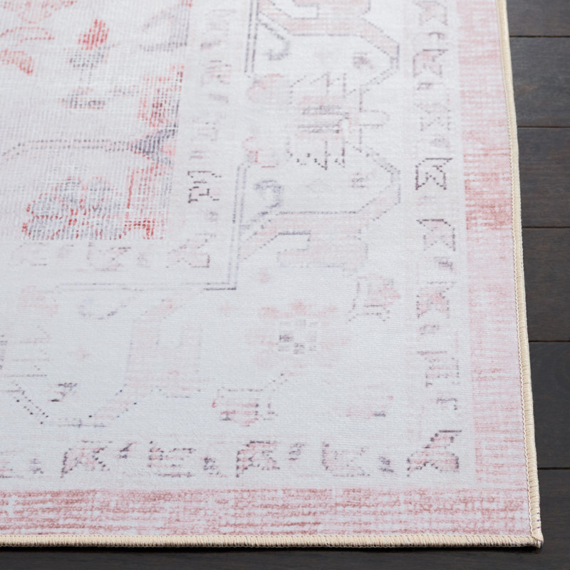 Tucson Vintage Look Machine Washable Non-Slip Area Rug, Rectangle 91 x 152 cm