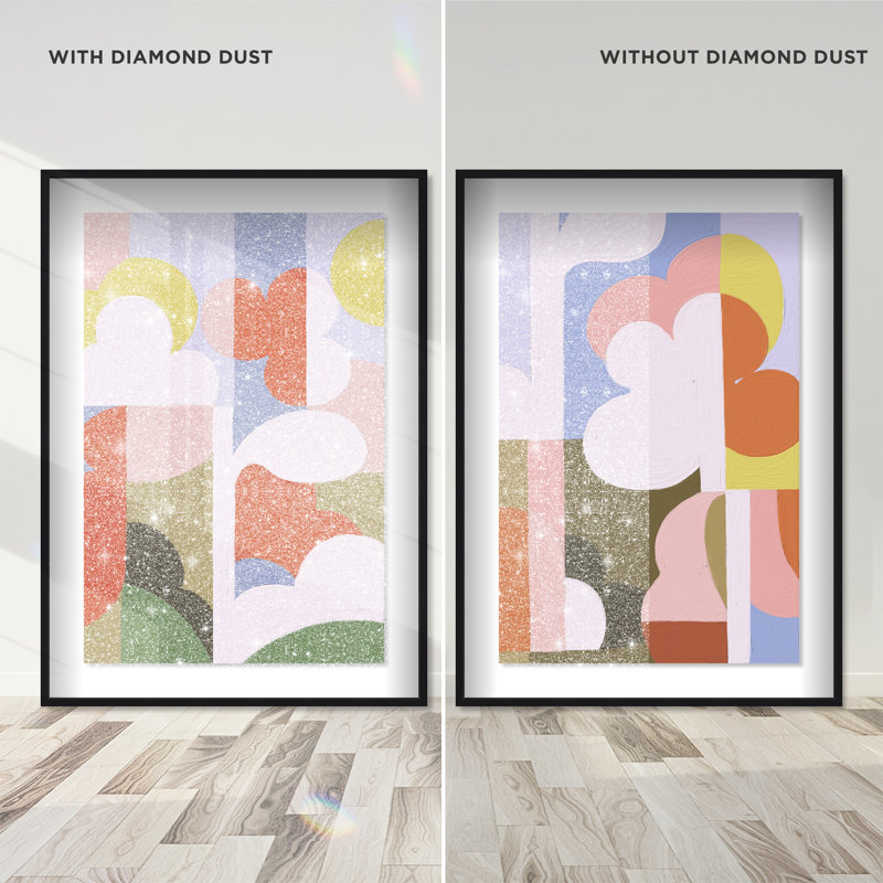 Cloudy Pop Set Set by Oliver Gal, 31.5"H x 46.5"W, Black Shadowbox