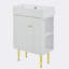 Ensemble de meuble-lavabo simple avec plateau Metivier