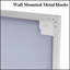 Miroir de salle de bain rectangulaire surdimensionné avec cadre en aluminium, fixation murale polyvalente pour les salles de bain, les chambres et les salons