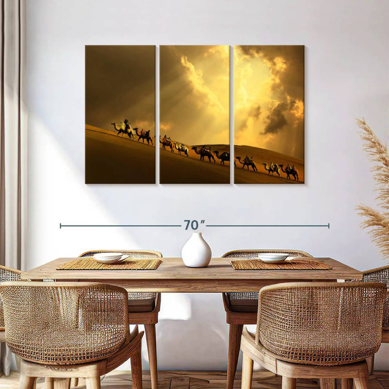 Brampt Camel Caravan Uphill, 36" H x 57" W