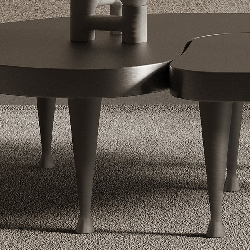Table basse moderne luxueuse de forme spéciale