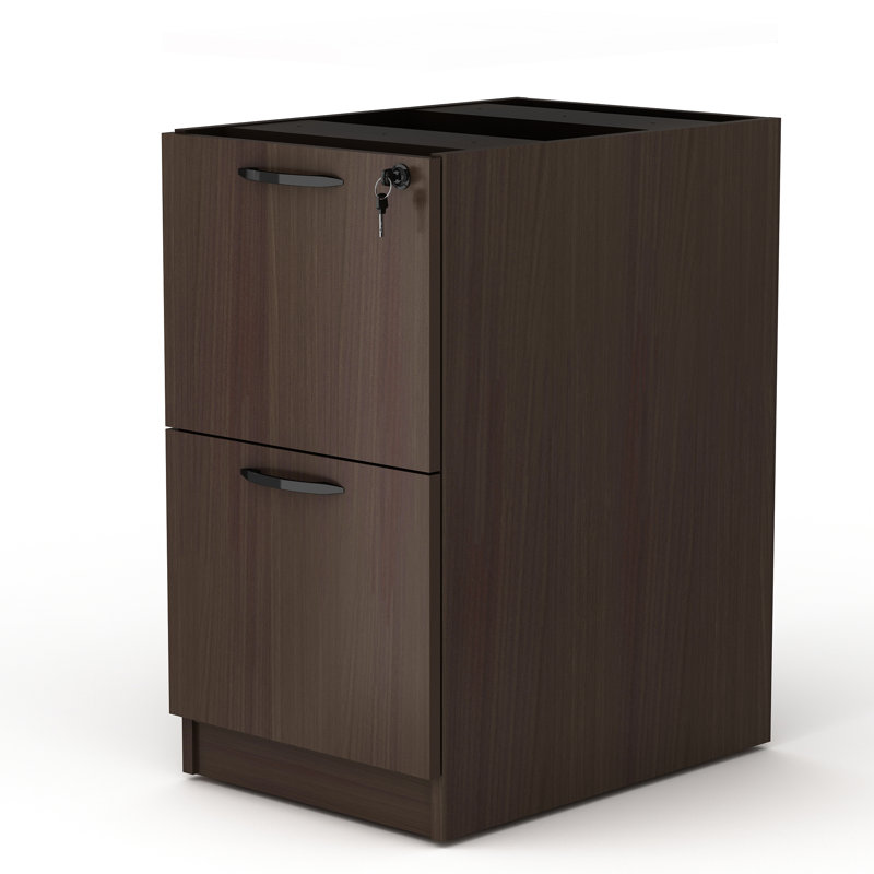 15.67 " Wide 2 Vertical Filing Cabinet, Espresso