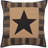 Black Check Star Quilted Euro Sham