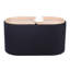 Rangement avec plateau réversible, noir, format 30 x 16,5, 28 compartiments larges, hauteur de poids de 265 lb, utilisation polyvalente comme table basse ou repose-pieds-131257999