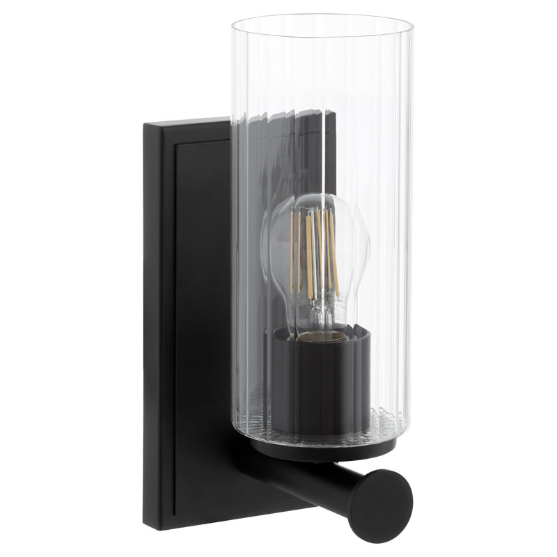 MERCIER 1 Light Wall Mount, Matte Black