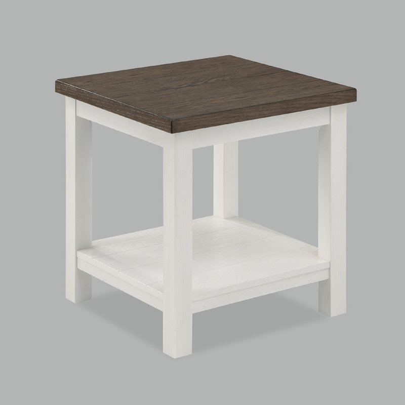 Table de bout en bois de style campagnard 1pc