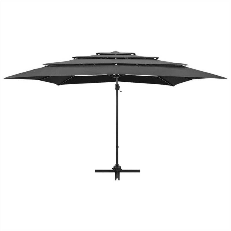 Castiel 250cm Parasol, Anthracite