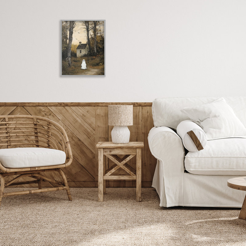 «Little Ghost in Cottage Forest», estampe numérique, conception par Arlington Prints, Estampe numérique Farmhouse
