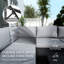 Outsunny 4 Pieces Garden Furniture Set 5-Level Reclining Black&Light Grey