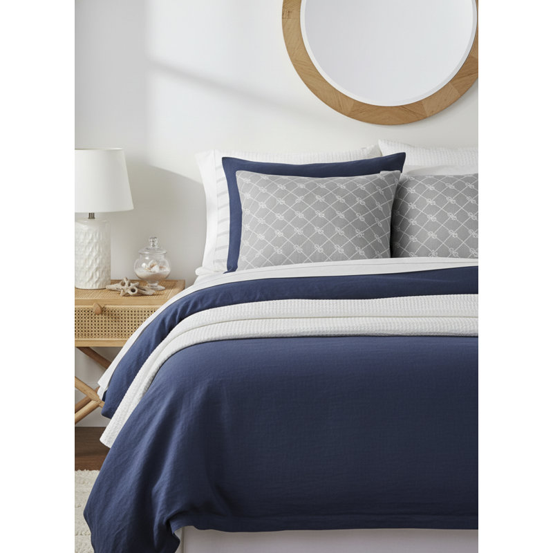 Printed Pillows Linen Pillow Cover, Gray, Rectangle 20" H x 30" W, Pillow Cover Only - No Insert