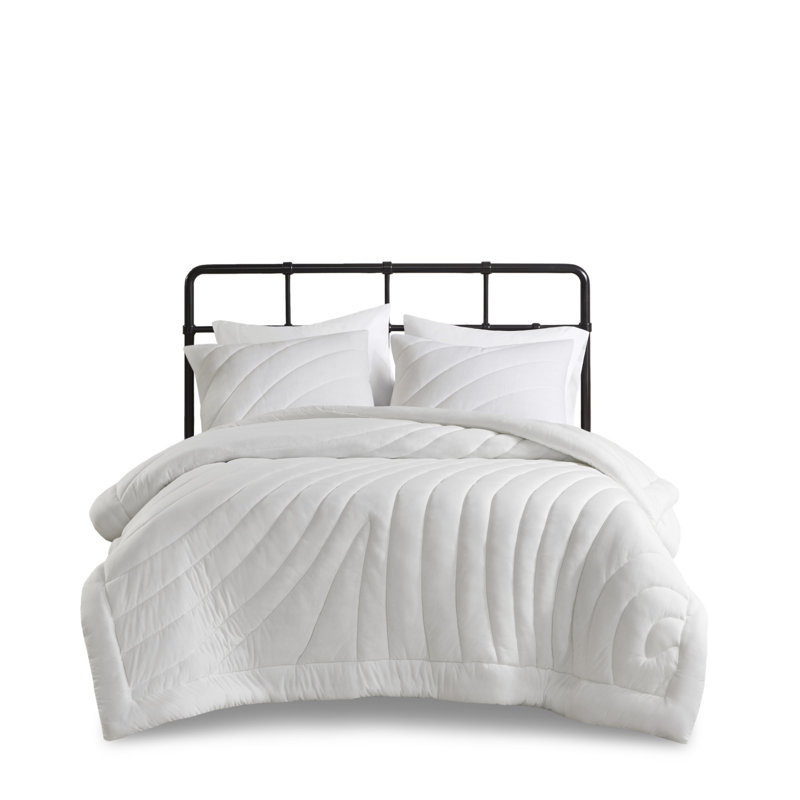 Modern White Twin/twin Xl Bedding Sets, Polyester Jersey Comforter Set For Cozy Home