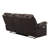 Brown Console Reclining Loveseat-366707619