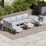 Ensemble modulaire d'extérieur en aluminium Tyvon (ensemble de 8)