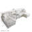 U Shaped Cloud Couch Sectional Sofa-841069216