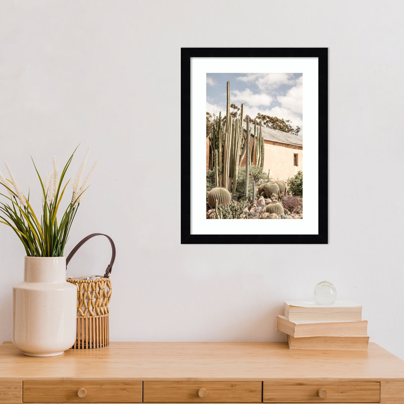 Daisey Karoo Garden 02 by Shot by Clint Wood Framed Wall Art Print, Black , 17" H x 13" W