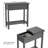 Verrill Flip Top Console Table – 2 Piece Living Room End Tables with Hidden Hinged Storage Compartment and Lower Shelf-2025992313