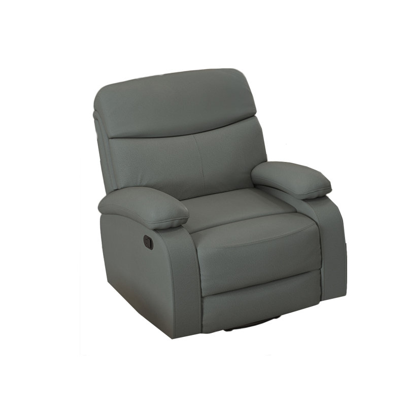 Fauteuil inclinable Sejal, Similicuir gris pâle