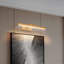 Luminaires de salle de bain dorés de 16 pouces au-dessus d'un miroir à intensité variable moderne pour meuble-lavabo