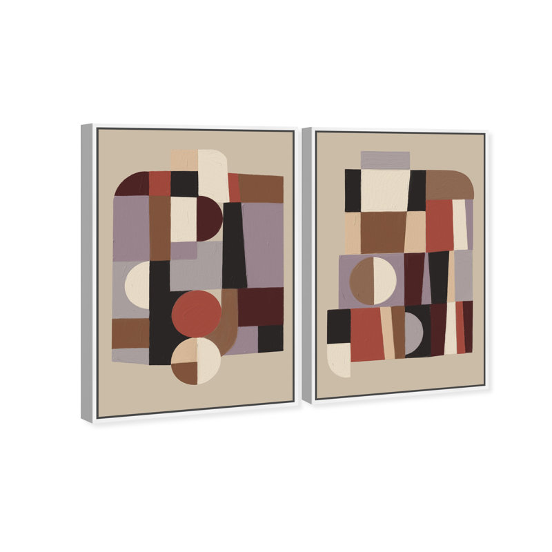 Berry Deco Set Set by Oliver Gal, 46" H x 31" W, White Floater Frame