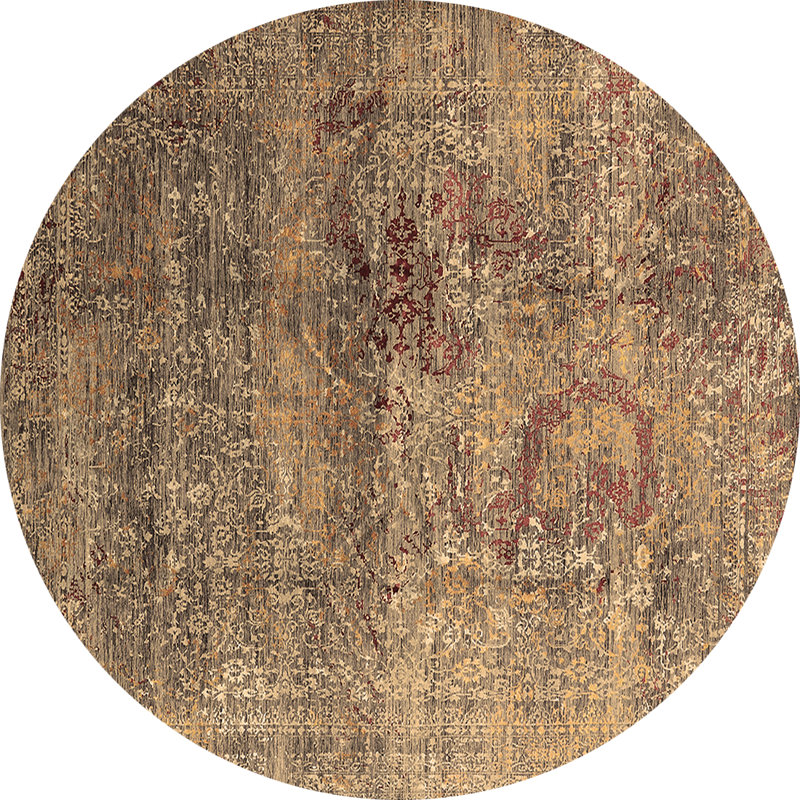 Draylee Oriental Indoor Rug, Round 5'