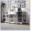 Modern White Buffet Cabinet With Storage, Adjustable Shelves, And Drawer For Kitchen, Dining, And Living Room Organization