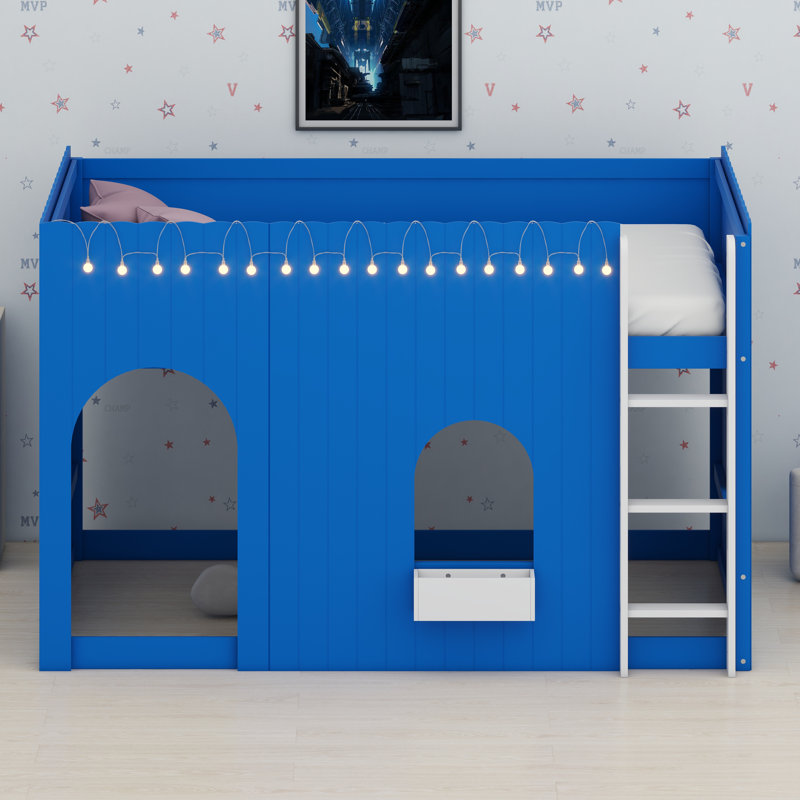 Lit-couchette moderne avec lumières DEL, Klein Blue