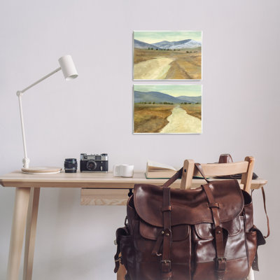 «Stupell Industries Barren Desert Path», ensemble d'art sur plaque par Michael Willett
