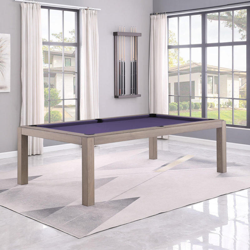 Table de billard Ashmont, 7 pi, Gris délavé, Eau mauve