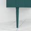 Meuble-lavabo autoportant 30 po à rayures avec plateau en céramique blanche-280179378