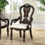 Chaise avec accoudoirs style traditionnel 2 pièces Corbels