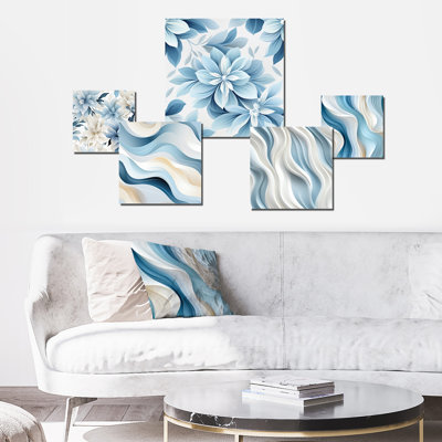 Connhal - Floral Wall Art Set Of 5