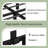 14-Inch High Queen Size Metal Bed Frame with Under-Bed Storage, Easy Assembly, No Box Spring Needed, Black