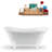 60" Streamline Clawfoot Soaking Acrylic Bathtub-76223413-90763959