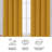 My Home Store Ultra-Soft Blackout Curtains Enguerran with Eyelets and Tie Backs-1378139790-1378139780