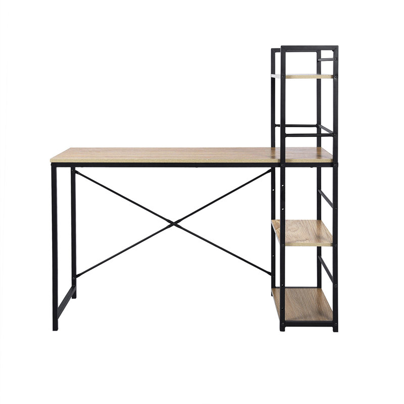 Morgan Hill Metal Base Writing Desk, Oak