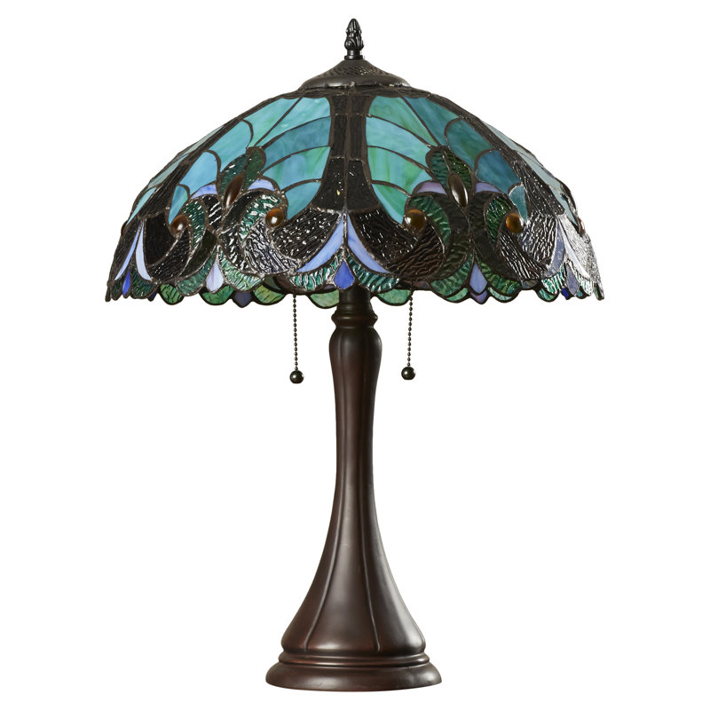 Lampe de table brun 21,3 po Laurie, Vert