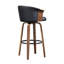 Tabouret de bar pivotant rembourré en similicuir 30,51 po Lesli (ensemble de 4)-88551919