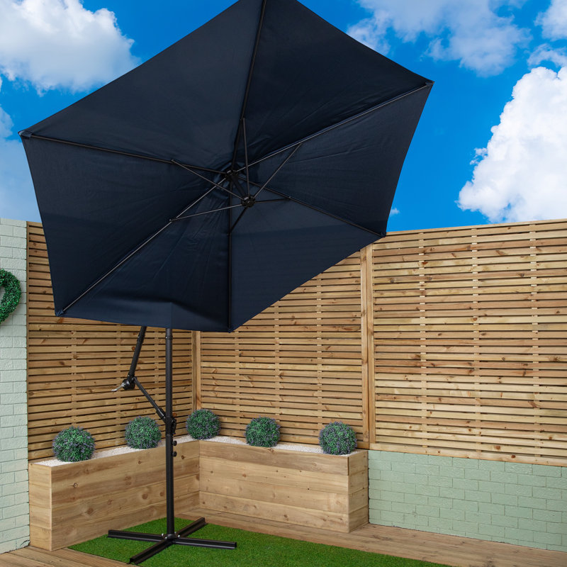 Samuel Alexander Cantilever Parasol, 270cm W x 300cm D, Blue
