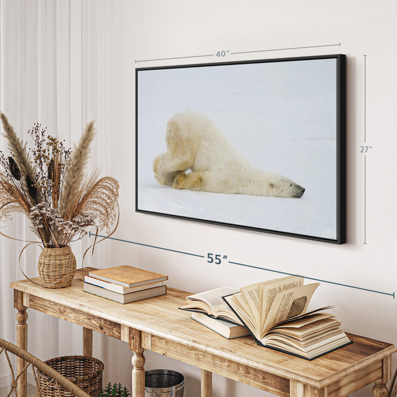 «Lazy Bear», reproduction sur toile, H 27 po x l 40 po