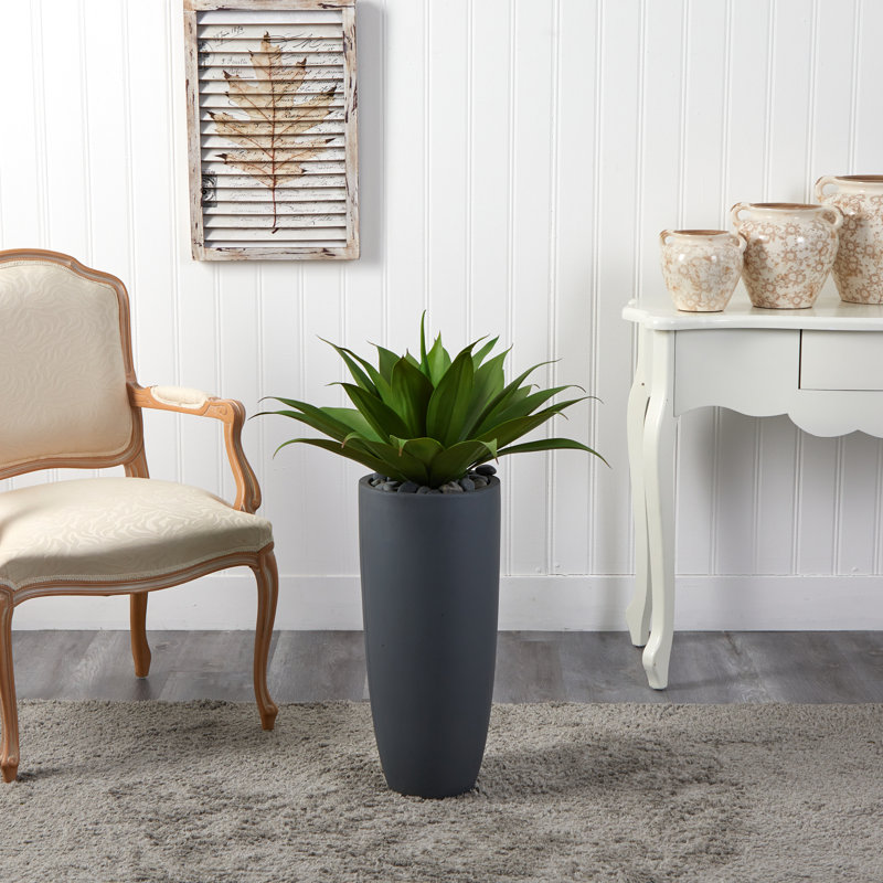 Agave artificiel 14 po en pot