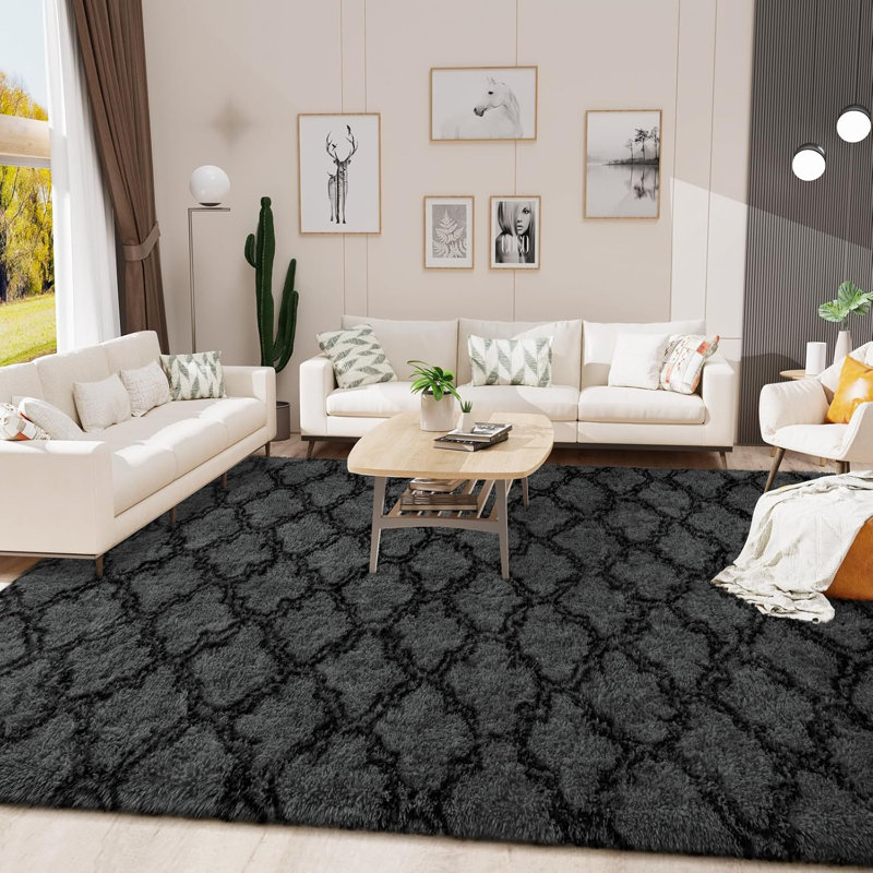 Shag Area Rug, Rectangle 183 x 275 cm