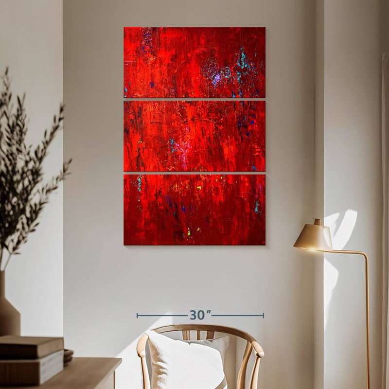 Avery Red I, 65" H x 42" W