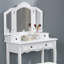 Ensemble de coiffeuse et coiffeuse, meuble-lavabo de chambre à coucher-1640593391