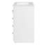 Meuble-lavabo 24 po avec lavabo intégré, 1 armoire de porte et 3 tiroirs de rangement, quincaillerie à fermeture en douceur, finition peinte, blanc-791085788-804735180
